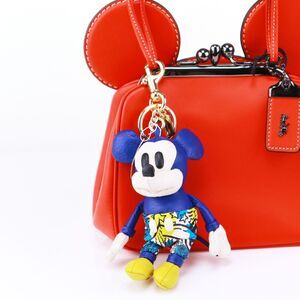 NWT Coach Limited Edition MICKEY PLUSH Bag Charm Keychain